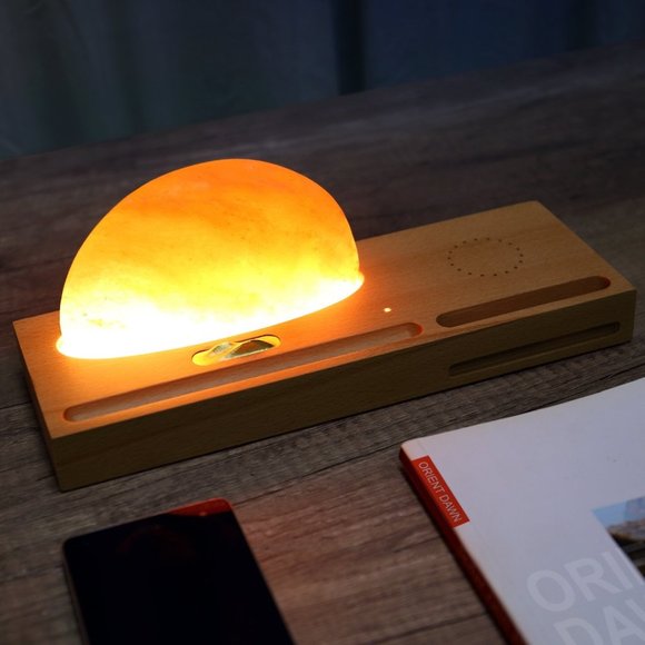 Himalayan Salt Lamp Wireless Charger - Picture 2 of 13
